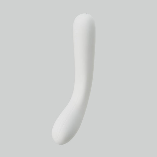 Iroha Mai TSURU 震動棒懸浮展示,展現其優雅弧形設計與高品質矽膠材質。