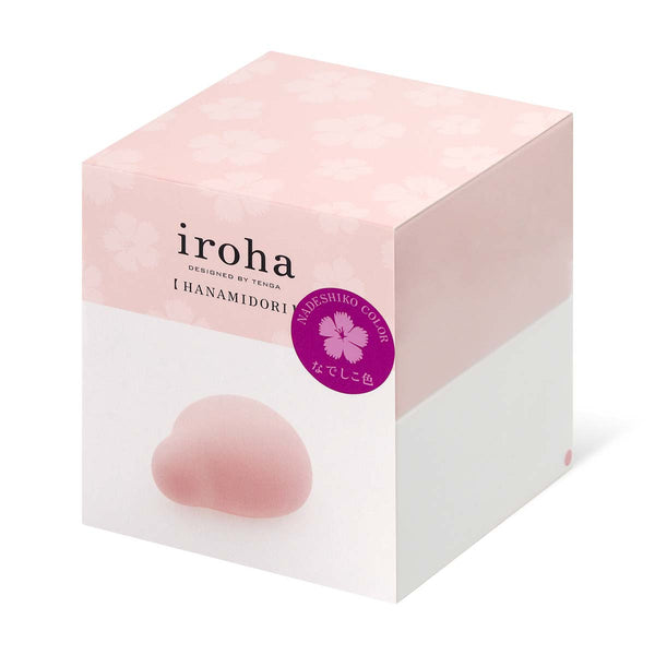 iroha MIDORI 撫子花色震動器產品包裝,呈現品牌質感