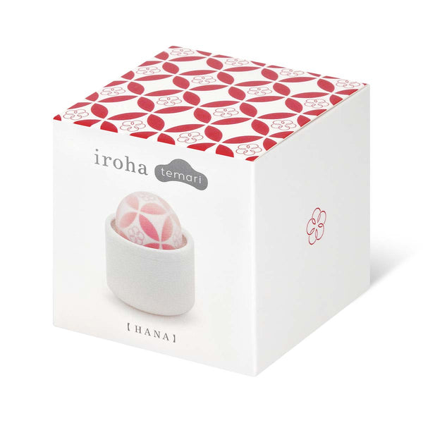 iroha temari HANA 花語 震動器外盒正面,展現日式傳統手毬圖案設計。