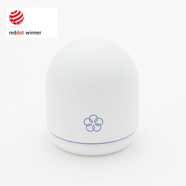 iroha temari MIZU 水韻震動按摩器 - 正面視角,圓球形設計與細緻紋理,舒適貼合手掌