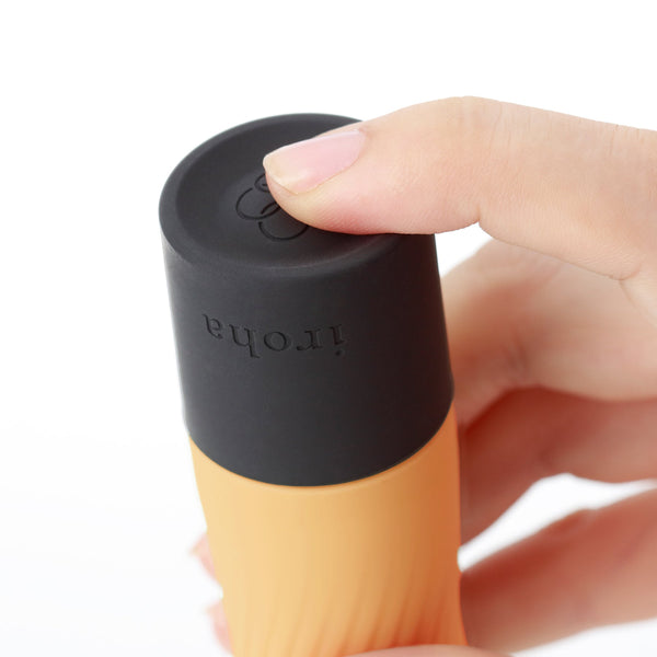 iroha zen YUZUCHA 柚茶 震動棒的單鍵操作按鈕設計