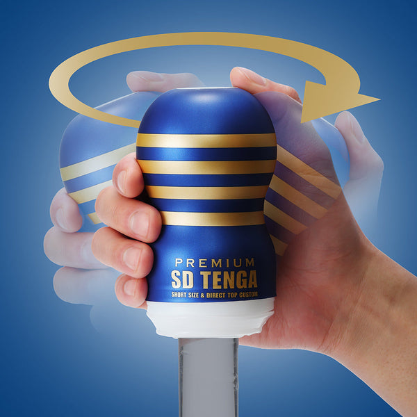 PREMIUM SD TENGA ORIGINAL VACUUM CUP 扭動旋轉刺激展示圖|短身真空飛機杯帶來多方向包覆快感 masturbator cup