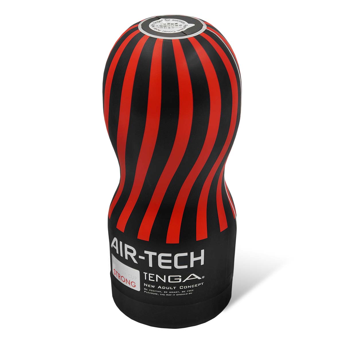 TENGA AIR-TECH STRONG 飛機杯全景,黑紅配色,適合強烈刺激需求的用戶。