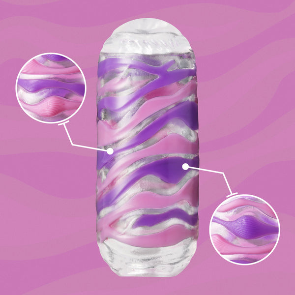 TENGA ARTE DRAPE 內部紋理細節,波浪曲線設計,帶來柔嫩綿密觸感。