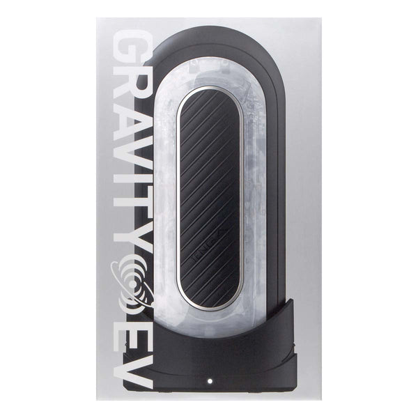 TENGA FLIP ZERO GRAVITY EV BLACK 電動飛機杯外包裝正面,展示產品品牌與高規格設計。