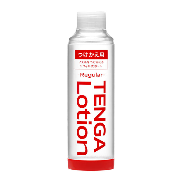 TENGA Lotion Regular Refill 補充裝,專為環保和經濟設計,用於重複使用原有的 TENGA 樽嘴和樽蓋,減少塑膠浪費,讓潤滑體驗持續延續。