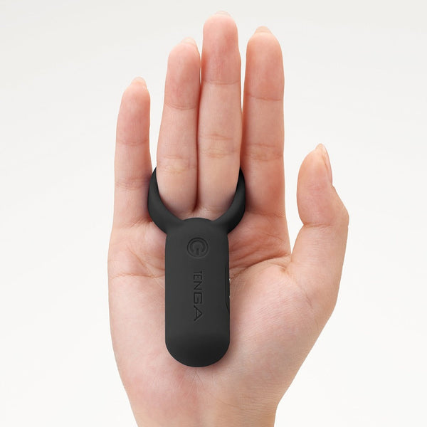 TENGA paiRING BLACK 黑色震動器套於手指使用