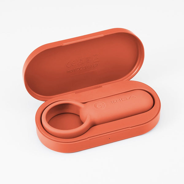 TENGA paiRING CORAL 珊瑚橙色情侶環充電盒