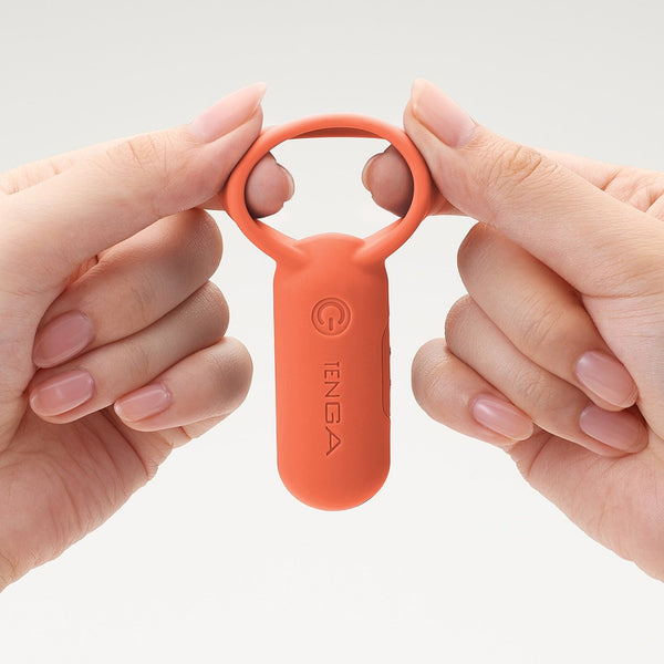 雙手拉伸 TENGA paiRING CORAL 珊瑚橙色情侶環