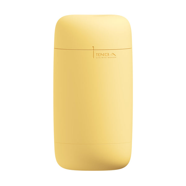 Tenga Puffy Custard Yellow,外觀純黃設計,展現柔和與高質感。