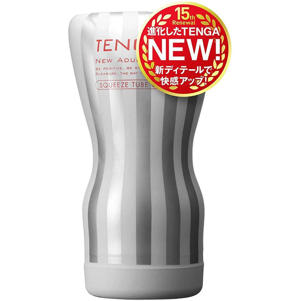 TENGA Squeeze Tube Cup Soft 版 飛機杯,搭載可擠壓調節的杯體,實現滑順柔和的舒適感受。