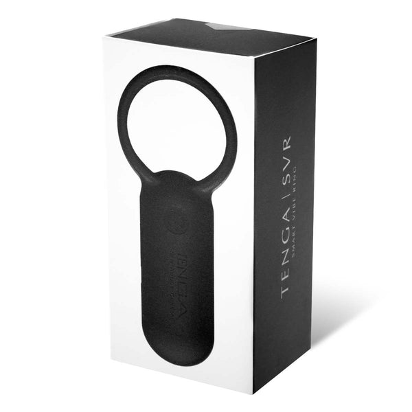 TENGA SVR Black 產品包裝整體視角,黑白配色設計