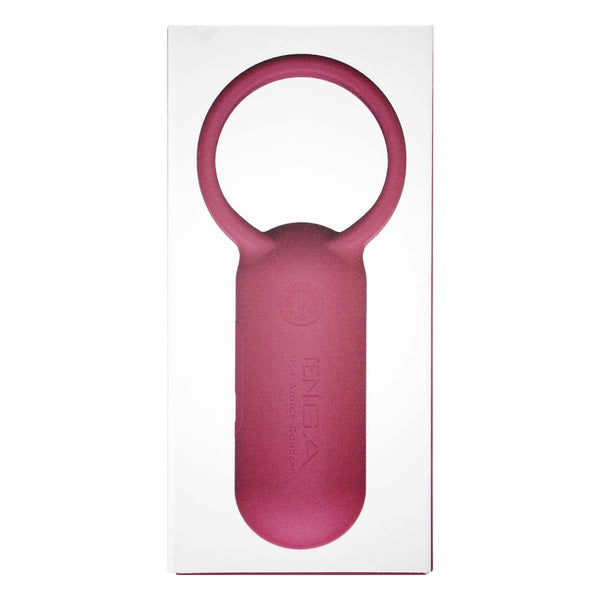 TENGA SVR CARMINE 產品包裝正面,展示震動環設計