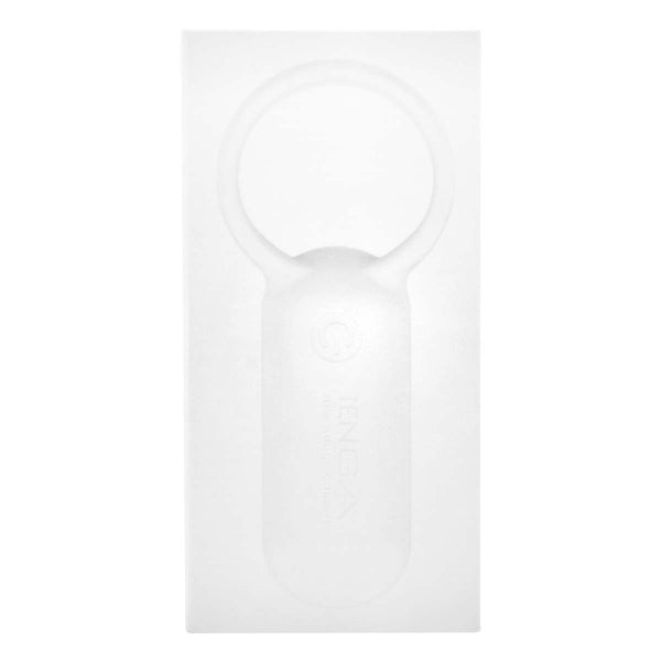 TENGA SVR PEARL WHITE 震動環正面包裝,展現極簡風格與高質感設計