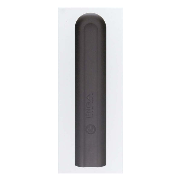 TENGA SVS BLACK 震動棒正面視角,流線設計與沉穩黑色外觀