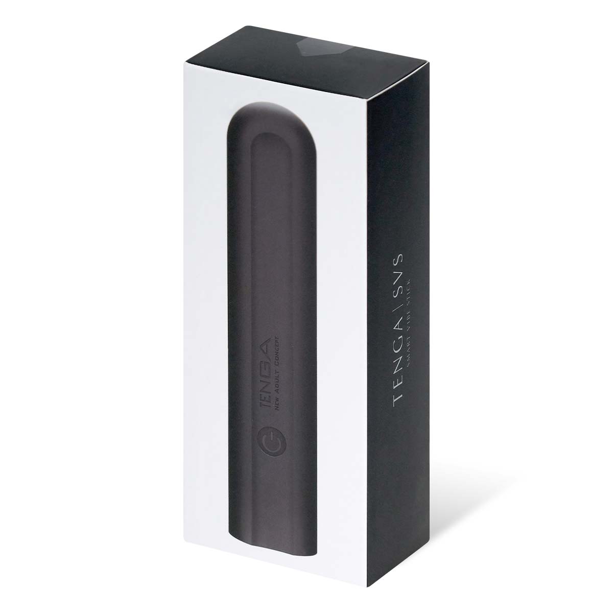 TENGA SVS BLACK 震動棒產品包裝,高端質感黑色款式