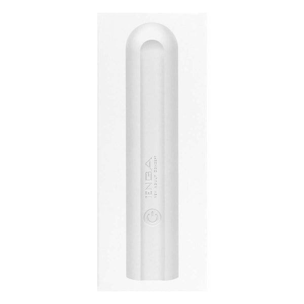 TENGA SVS PEARL WHITE 震動棒產品外包裝正面圖,展現優雅純白設計