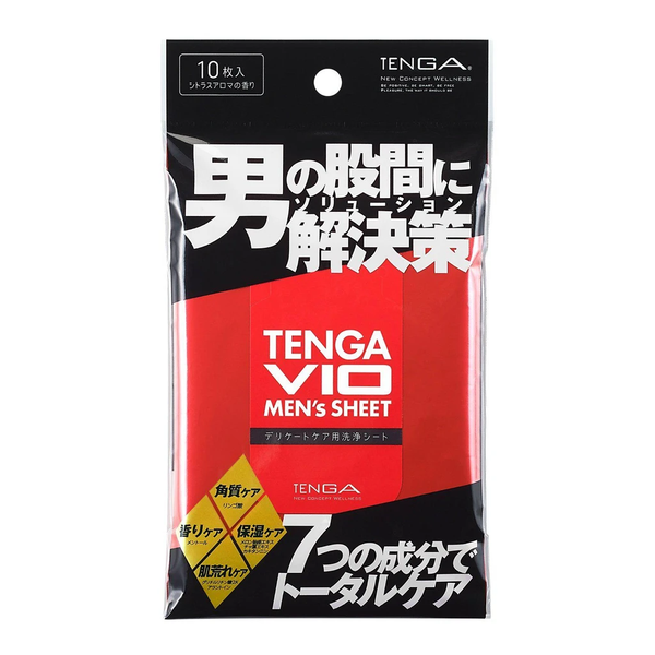 TENGA VIO MEN’s SHEET 男士護理濕紙巾 優惠裝-TENGA-TENGA 香港網上專門店 - 專營 TENGA 飛機杯及潤滑劑