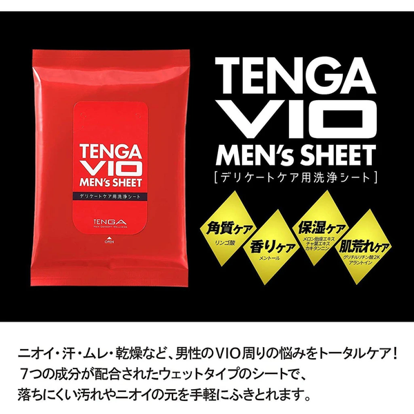 TENGA VIO MEN’s SHEET 男士護理濕紙巾 優惠裝-TENGA-TENGA 香港網上專門店 - 專營 TENGA 飛機杯及潤滑劑