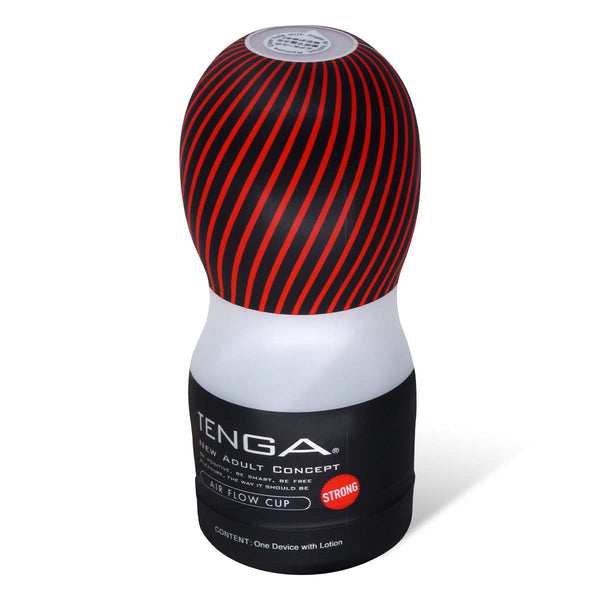 TENGA AIR CUSHION CUP HARD 飛機杯 主要展示圖，黑紅設計搭配強力空氣緩衝結構