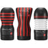 一組三款 TENGA CUP HARD 飛機杯，包括 ORIGINAL VACUUM CUP HARD、SQUEEZE TUBE CUP HARD 和 ROLLING HEAD CUP HARD ，黑紅設計突顯強烈刺激感。