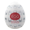 TENGA EGG BOXY 飛機蛋 產品正面圖，蛋型外觀與紅色 BOXY 標誌清晰可見，展現方格立體感。