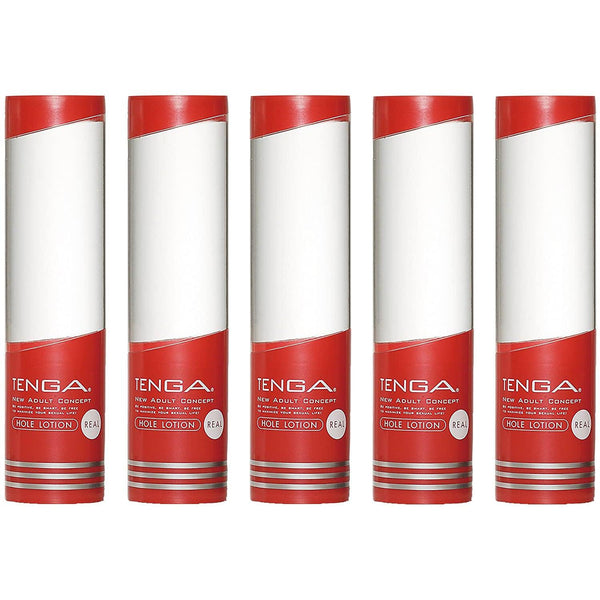 TENGA HOLE LOTION REAL 170ml 水性潤滑劑 五支優惠裝