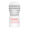 TENGA Original Vacuum Cup SOFT 正面圖，經典紅白設計與產品標誌。