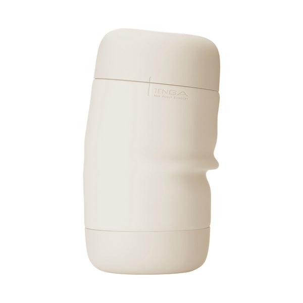 Tenga Puffy Latte Brown，展示柔軟材質與獨特表面工藝，增強觸感