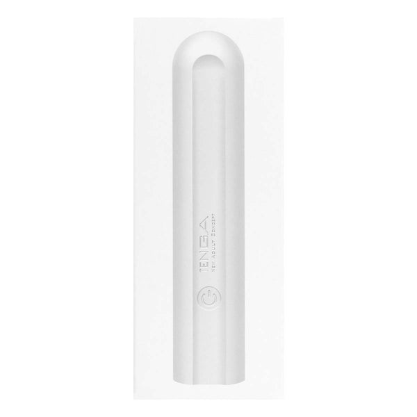 TENGA SVS PEARL WHITE 震動棒產品外包裝正面圖，展現優雅純白設計