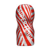 SUPER TENGA 02 TORNADO BLAST 飛機杯主產品圖，螺旋扭動式內部結構，主打旋轉包覆感與連續扭力刺激
