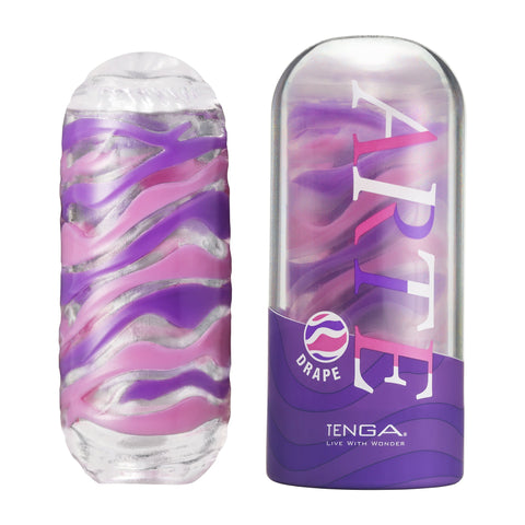 TENGA ARTE DRAPE 織紋杯 流線紫