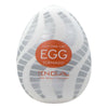 TENGA EGG TORNADO 飛機蛋 正面圖，展現獨特螺旋設計與鮮明橙色標誌，強調旋轉式刺激感與便攜特性。