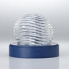 TENGA GEO AQUA 透明凝膠波浪紋水紋球飛機杯立體結構展示圖