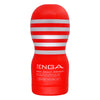 TENGA Original Vacuum Cup 的正面圖，展示產品的紅白經典設計及品牌標誌。