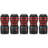 TENGA ORIGINAL VACUUM CUP HARD 5個裝超值組合，黑色與紅色條紋設計，內建強力真空吸啜與緊實結構，提供深層刺激與便捷使用體驗。