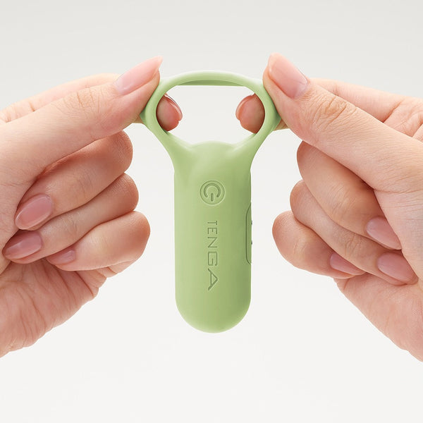 雙手拉伸 TENGA paiRING+ LIME 青檸綠色情侶環